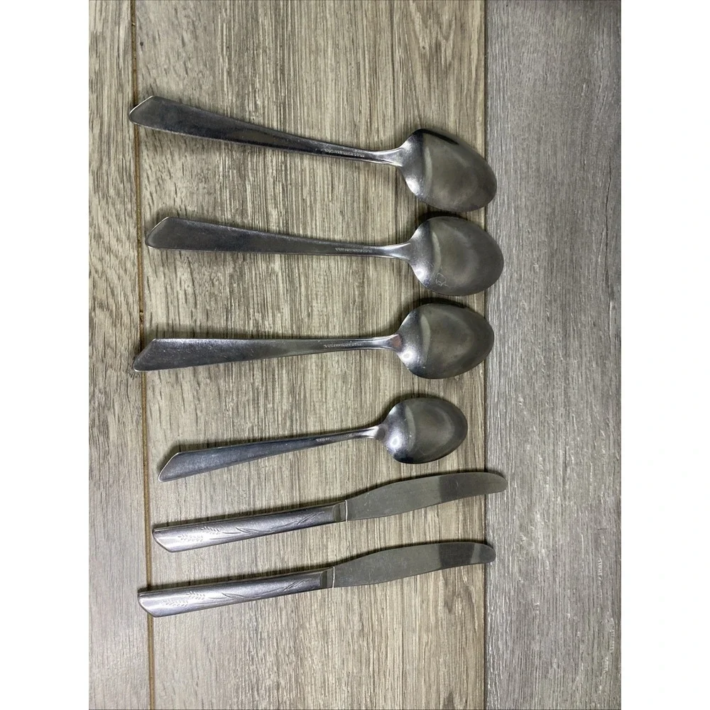 Silco Wheat Pattern 6 pc Stainless FlatWare‎